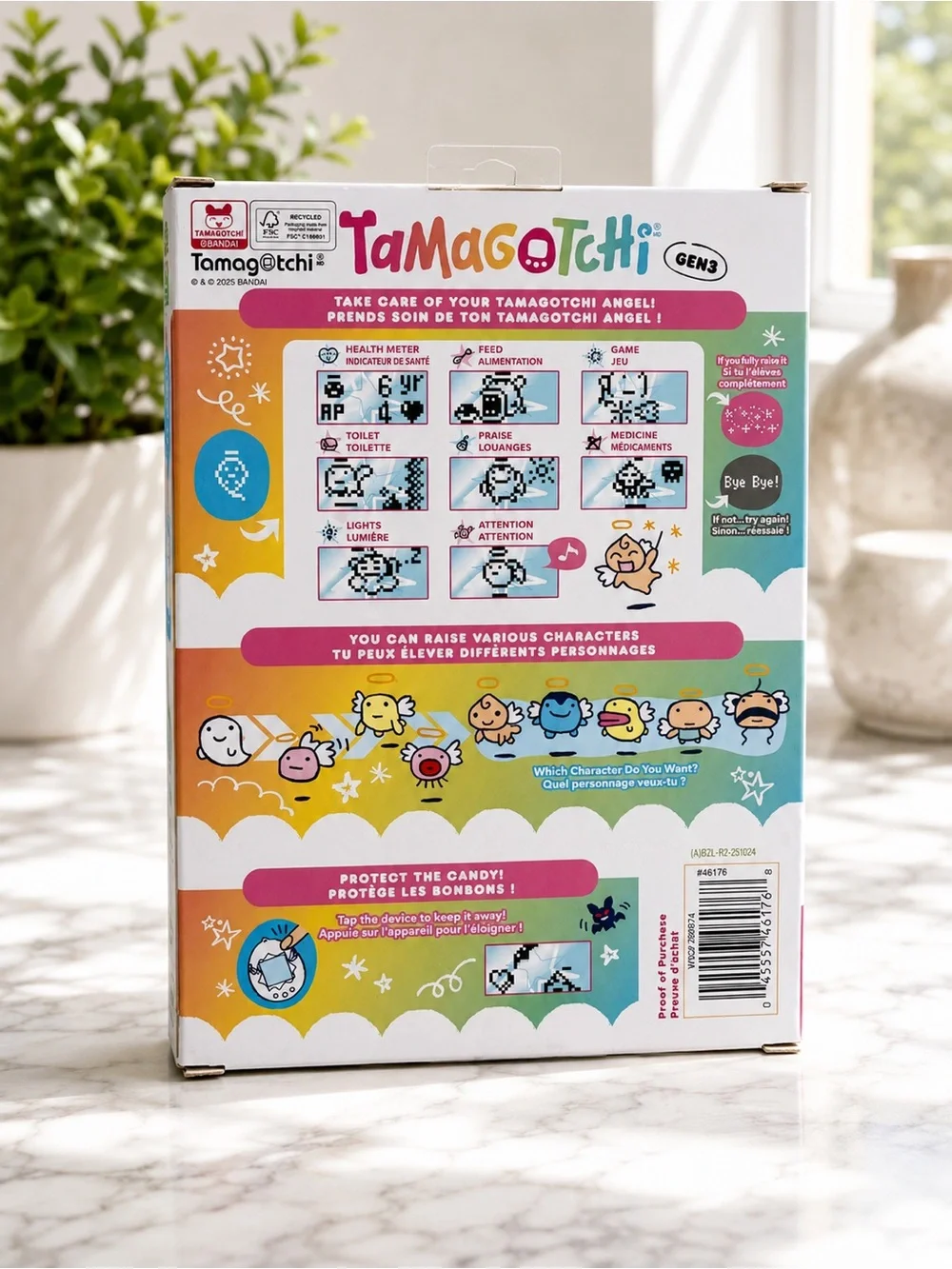 Tamagotchi Gen 3 Virtual Pet - Colorful Egg Design